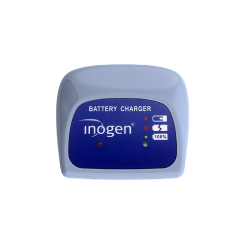 Inogen One G4 portable external battery charger with power supply and AC cord