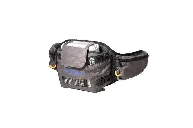 Inogen One G4 hip bag with contoured belt and mesh venting for oxygen concentrator carrying